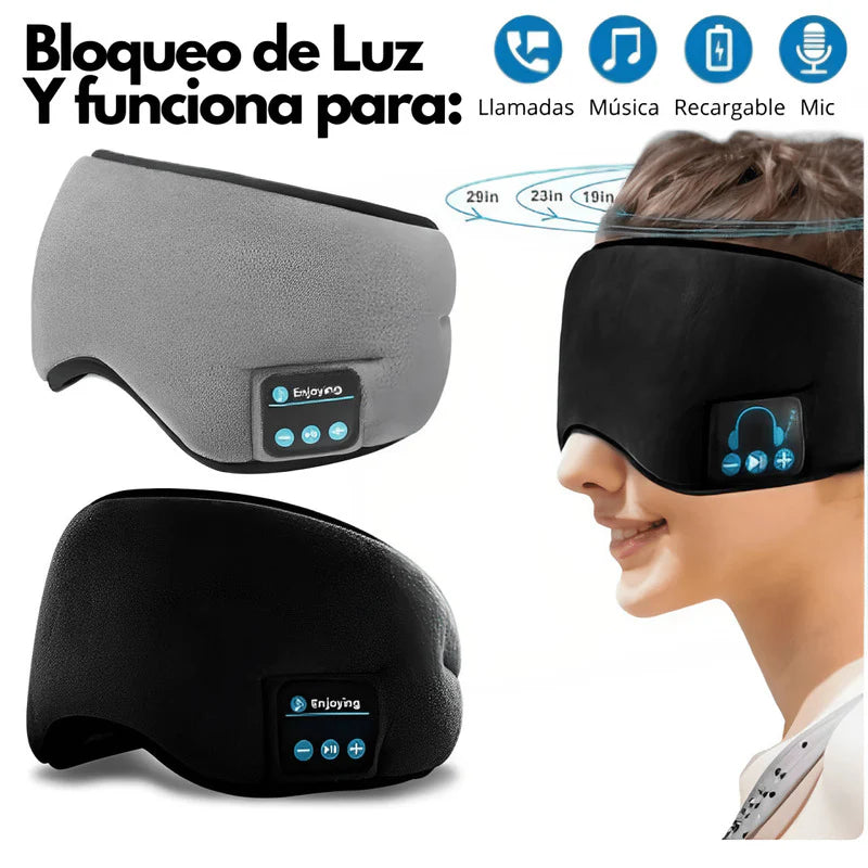 BlissMask™-Antifaz Con Audífonos Para Dormir