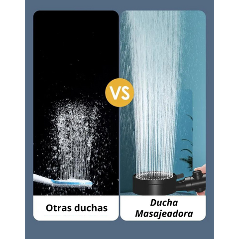 FuenteRelax™ Cabezal Ducha Alta Presion Masajeadora con filtro.🚿